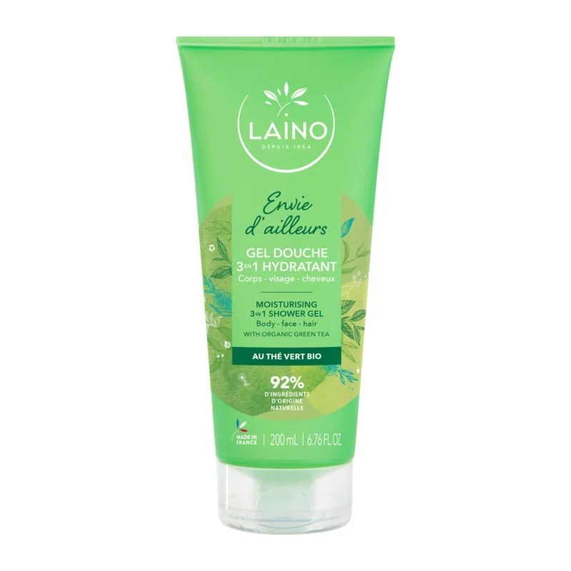 LAINO laino gel douche 3en1 hydratant Envie d'ailleurs the vert 200ml