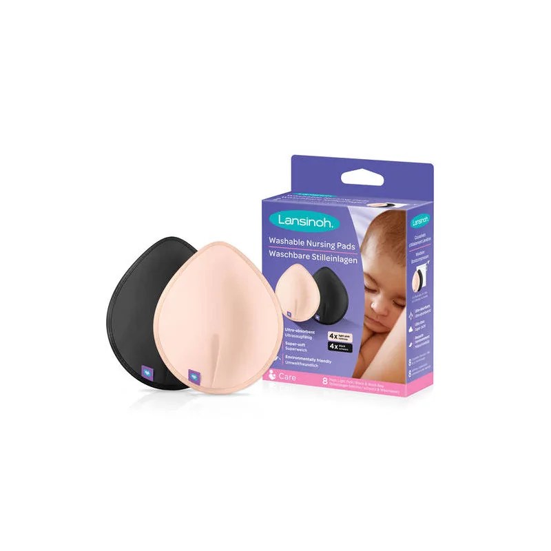 LANSINOH LANSINOH Coussinets d'allaitement lavables Couleurs x8