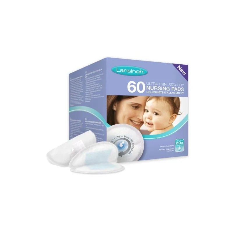 LANSINOH LANSINOH Coussinets d’allaitement jetables Blue Lock 60 Unités