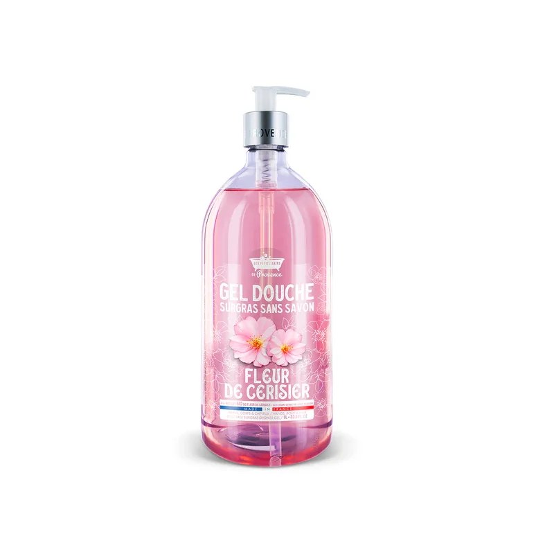 LES PETITS BAINS DE PROVENCE LES PETITS BAINS DE PROVENCE  Gel douche Fleur de Cerisier 1L