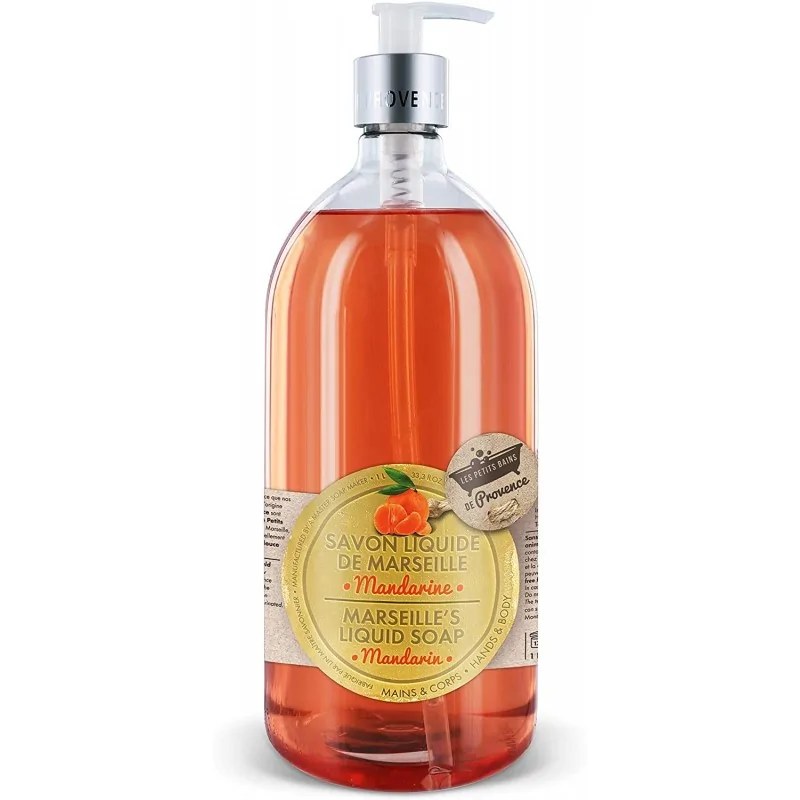 LES PETITS BAINS DE PROVENCE LES PETITS BAINS DE PROVENCE SAVON LIQUIDE MANDARINE 1L