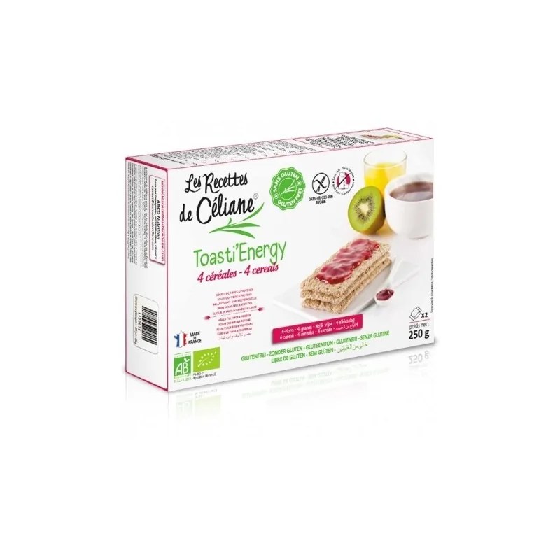 Les Recettes de Céliane  Les Recettes de Céliane TOASTI ENERGY 4 CEREALES 250 G