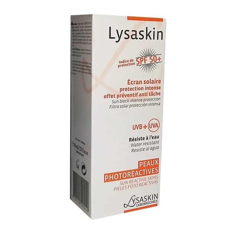 LYSASKIN LYSASKIN ECRAN SOLAIRE SPF 50+ PROTECTION INTENSE EFFET PRÉVENTIF ANTI-TACHE 40 ML