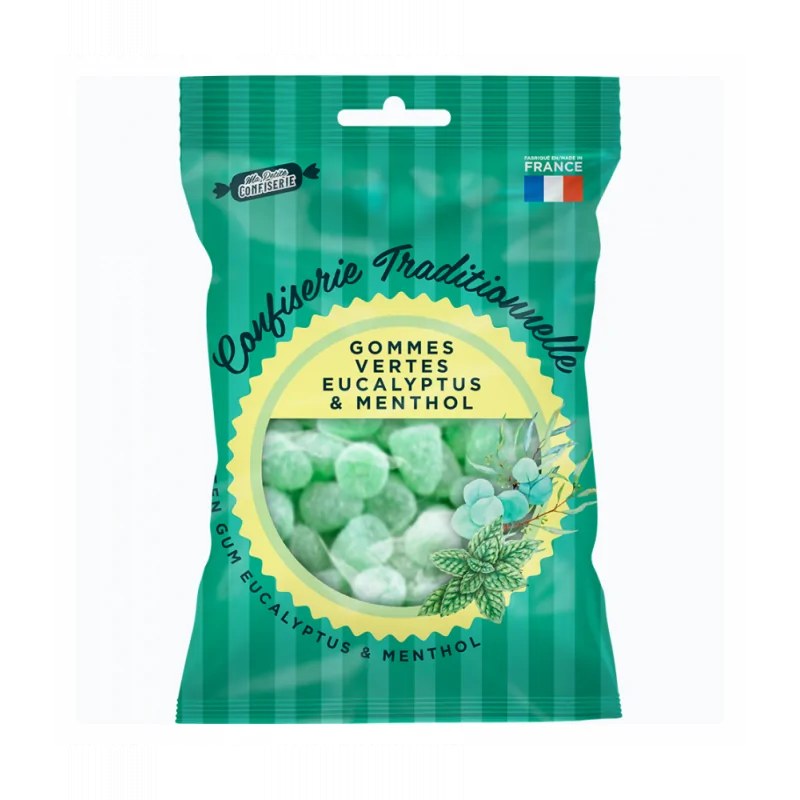 Ma petite confiserie Ma petite Confiserie Gommes Vertes Eucalyptus Mentol 100 g