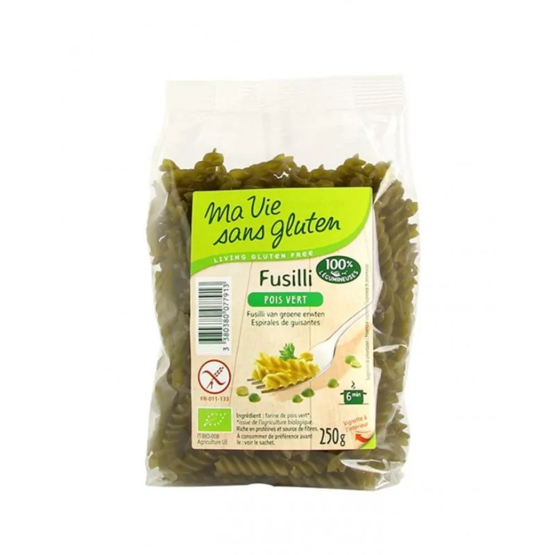Ma Vie Sans Gluten MA VIE SANS GLUTEN FUSILLI POIS VERT 250G