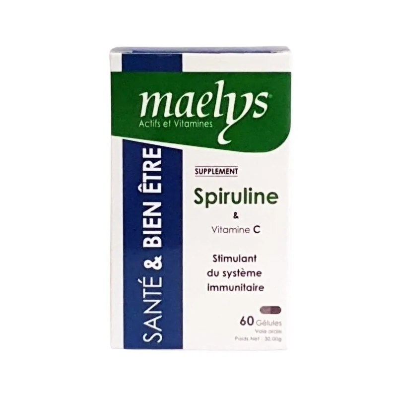 MAELYS  MAELYS SPIRULINE & VITAMINE C 60 GÉLULES