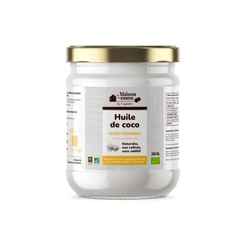 Maison de coco Maison de coco Huile Vierge de Noix de Coco, BIO 300 g -