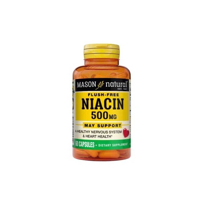 Mason Natural Mason Natural Flush-free Niacin 500mg 60 capsules 1499-60