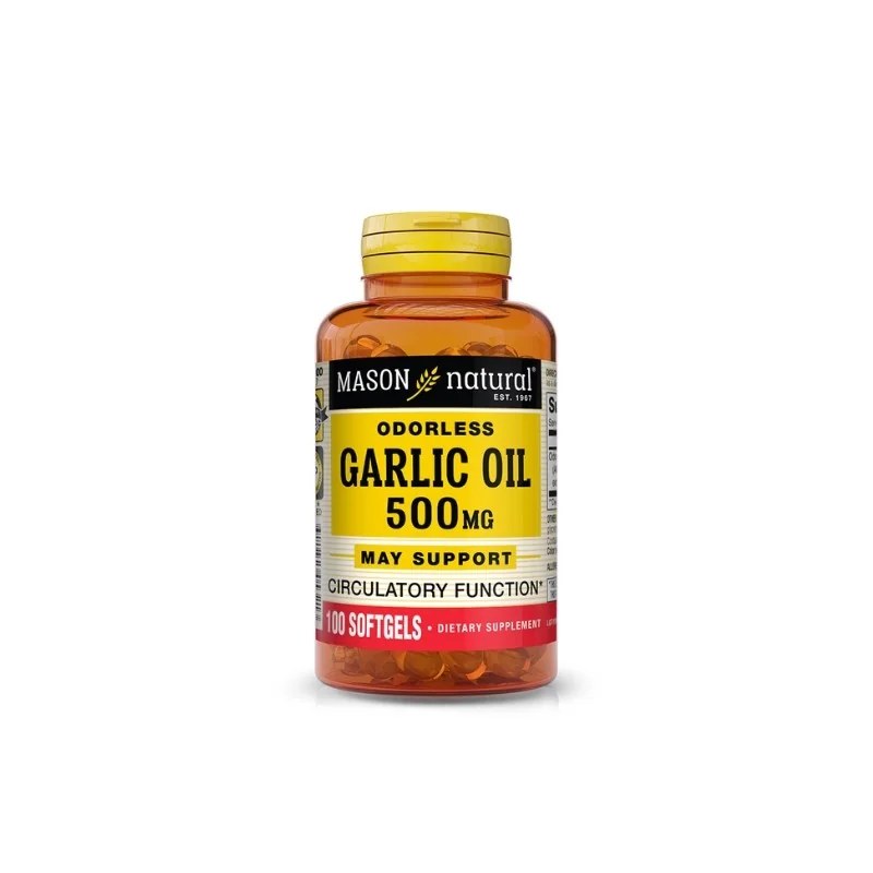 Mason Natural Mason Natural Garlic Oil 500 mg 100 Softgels
