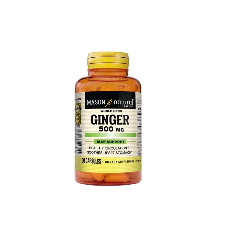 Mason Natural Mason Natural Ginger 500mg 60 capsules 1139-60A