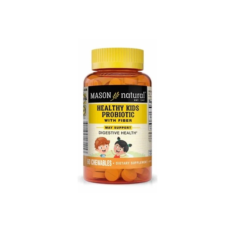 Mason Natural Mason Natural Healthy Kids Probiotic with fiber 60 tablets 1711-60A