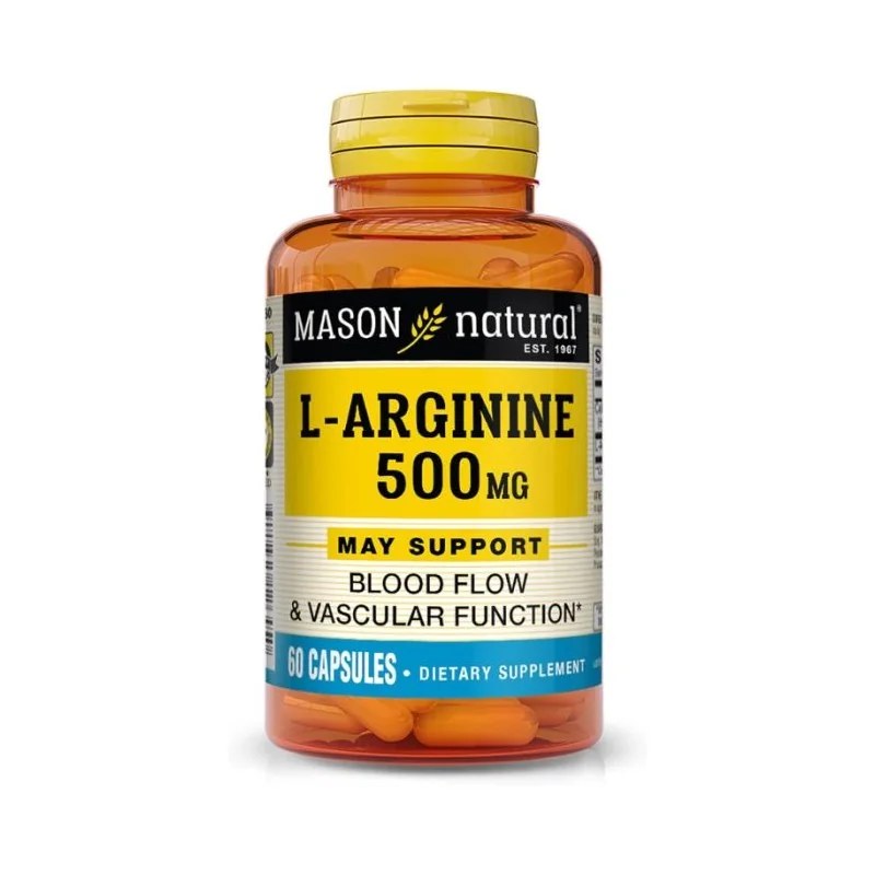 Mason Natural MASON NATURAL L ARGININE 500 MG 60 CAPSULES