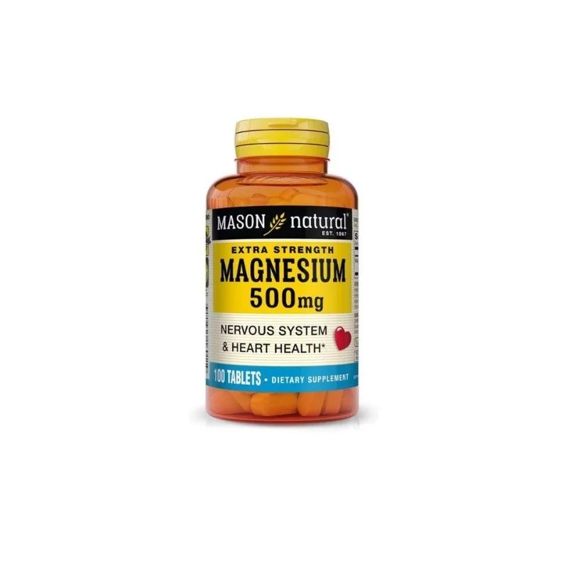 Mason Natural Mason Natural Magnesium 500mg 100 Tablets