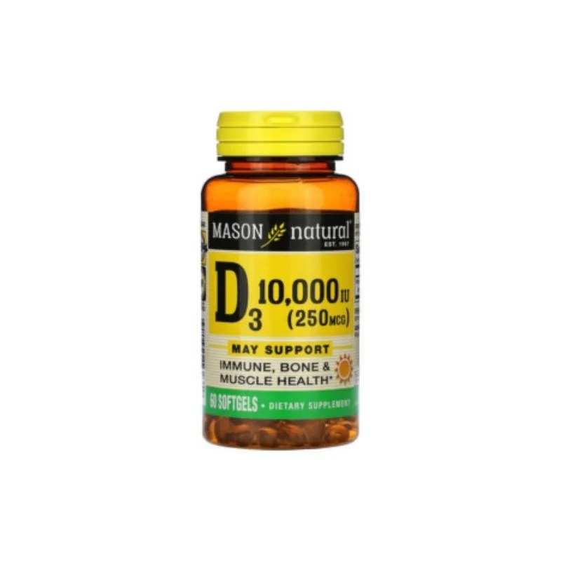 Mason Natural Mason Natural Vitamin D3 10000 UI 60 Softgels