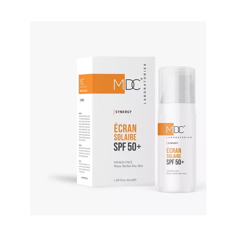 MDC MDC Synergie Ecran solaire spf50+ Peau Sèche 50 ml