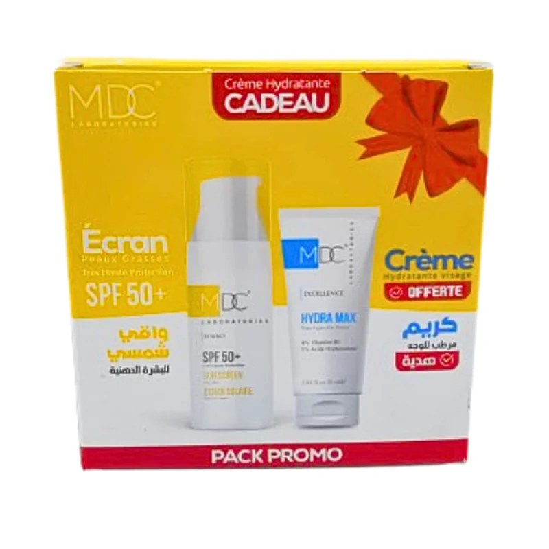 MDC MDC Synergy Ecran Solaire Peaux Gras Spf50+ 50ml+Hydra Max Creme Pack
