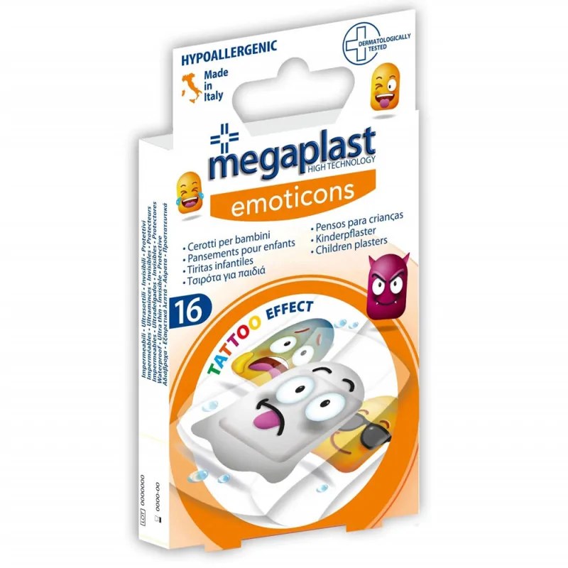 MEGAPLAST MEGAPLAST PANSEMENT ENFANT TATOU BOÎTE 16 - 112479