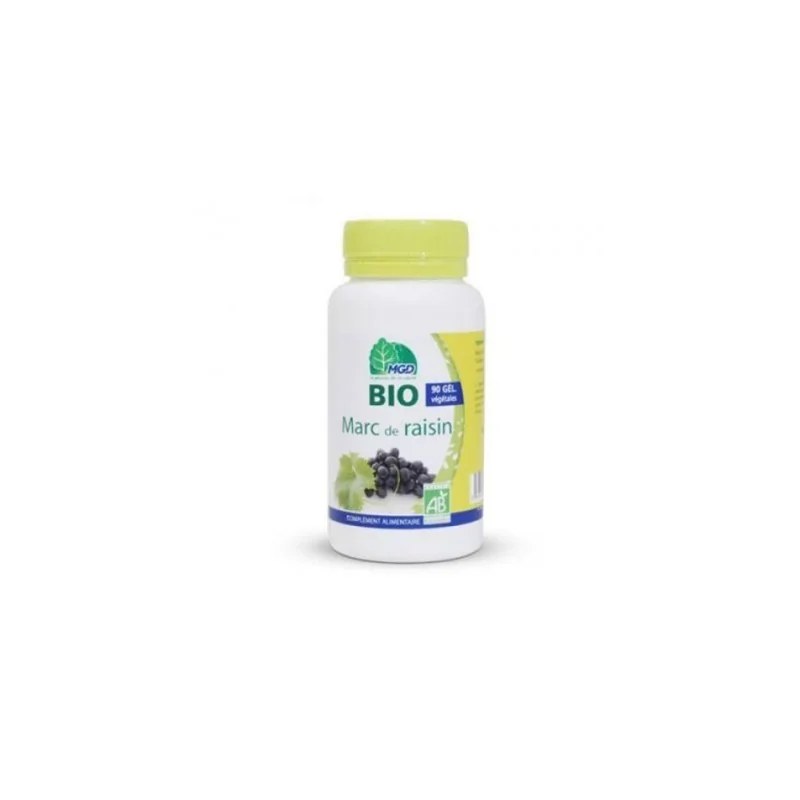 Mgd nature MGD NATURE bio marc de raisin 120 gélules