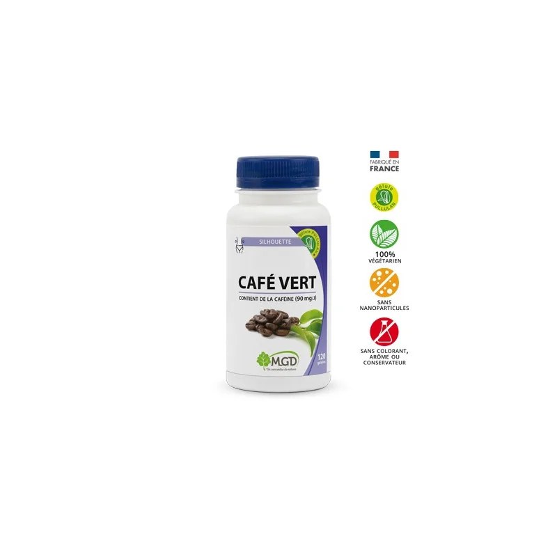 Mgd nature MGD CAFE VERT  PILLULIER 120 GÉLULES