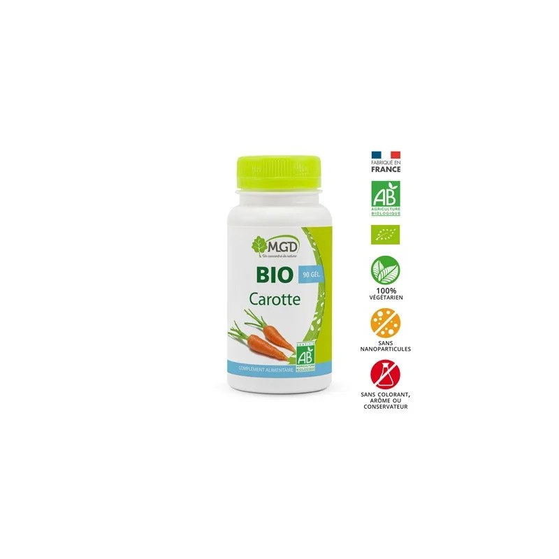 Mgd nature MGD CAROTTE BIO PILLULIER 90 GÉLULES