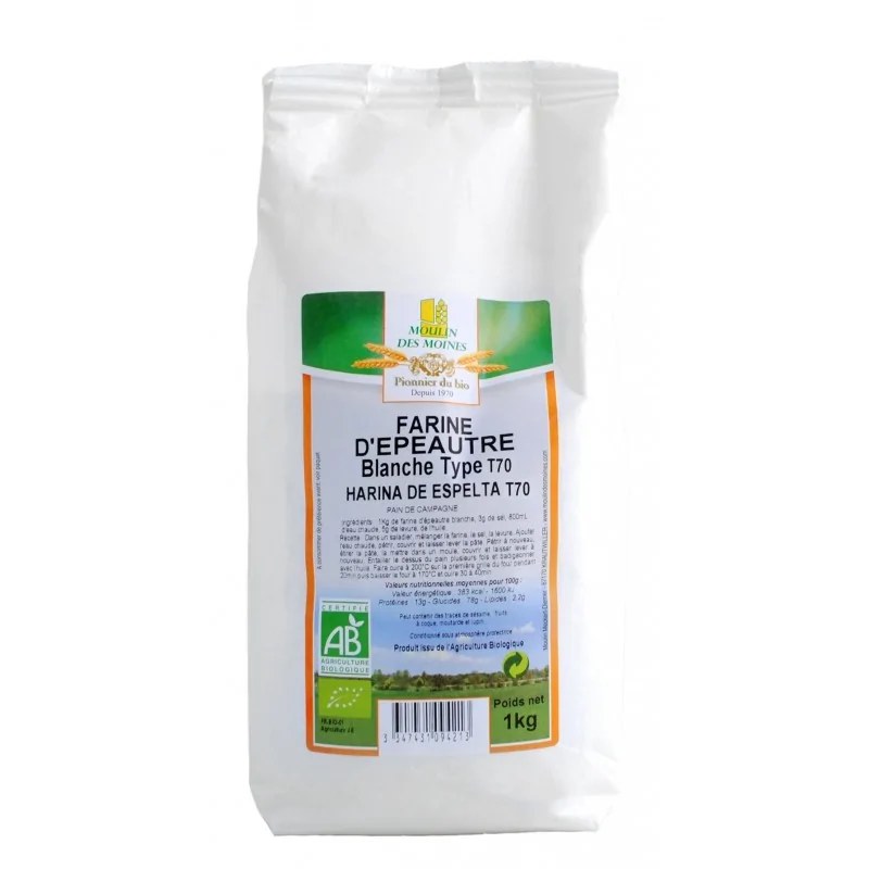 MOULIN DES MOINES Moulin Des Moines FARINE D'EPAUTRE BLANCHE 500 G