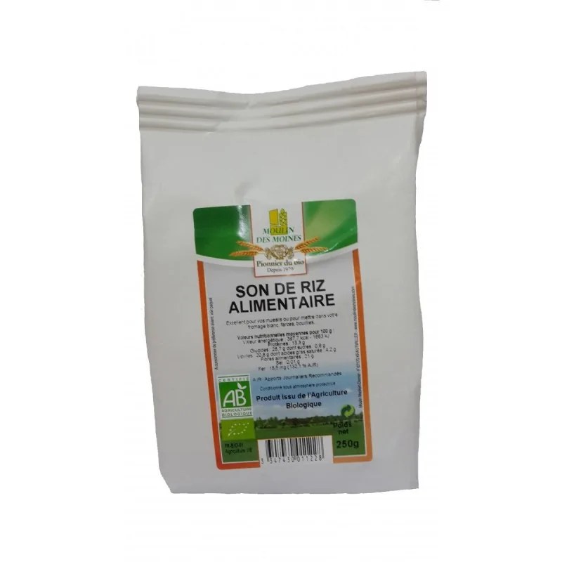 MOULIN DES MOINES SON DE RIZ 250G