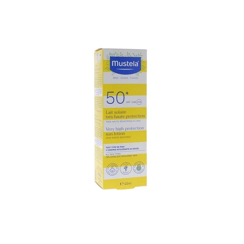 MUSTELA Mustela Bébé Enfant Lait Solaire Très Haute Protection SPF50+ 40ml