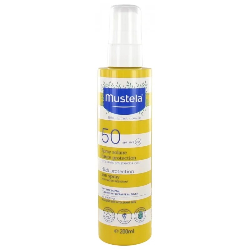 MUSTELA MUSTELA SPRAY SOLAIRE TRES HAUTE PROTECTION SPF 50+ 200 ML