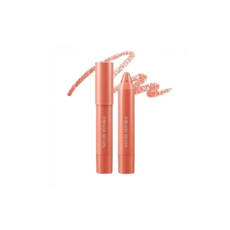 Nature Republic NATURE REPUBLIC BY FLOWER ECO CRAYON LIP VELVET 01 ANGEL BLUSH