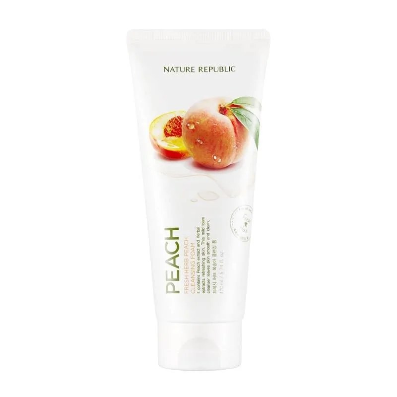 Nature Republic Nature Republic FRESH HERB PEACH CLEANSING FOAM 170ml