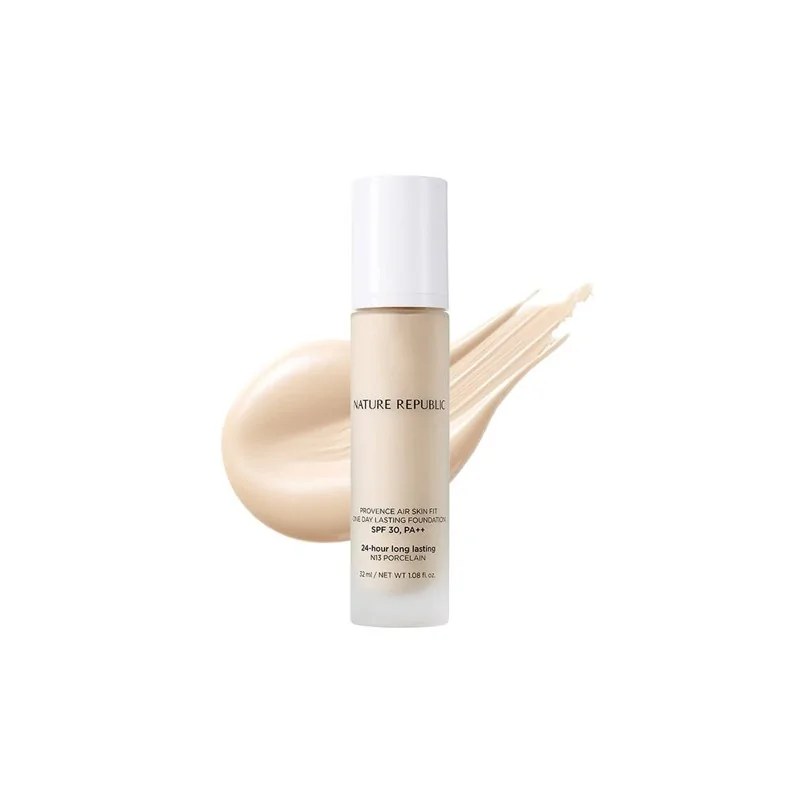 Nature Republic NATURE REPUBLIC PROVENCE AIR SKIN FIT ONE DAY LASTING FOUNDATION N13 PORCELAIN SPF30 PA++ 32 ml