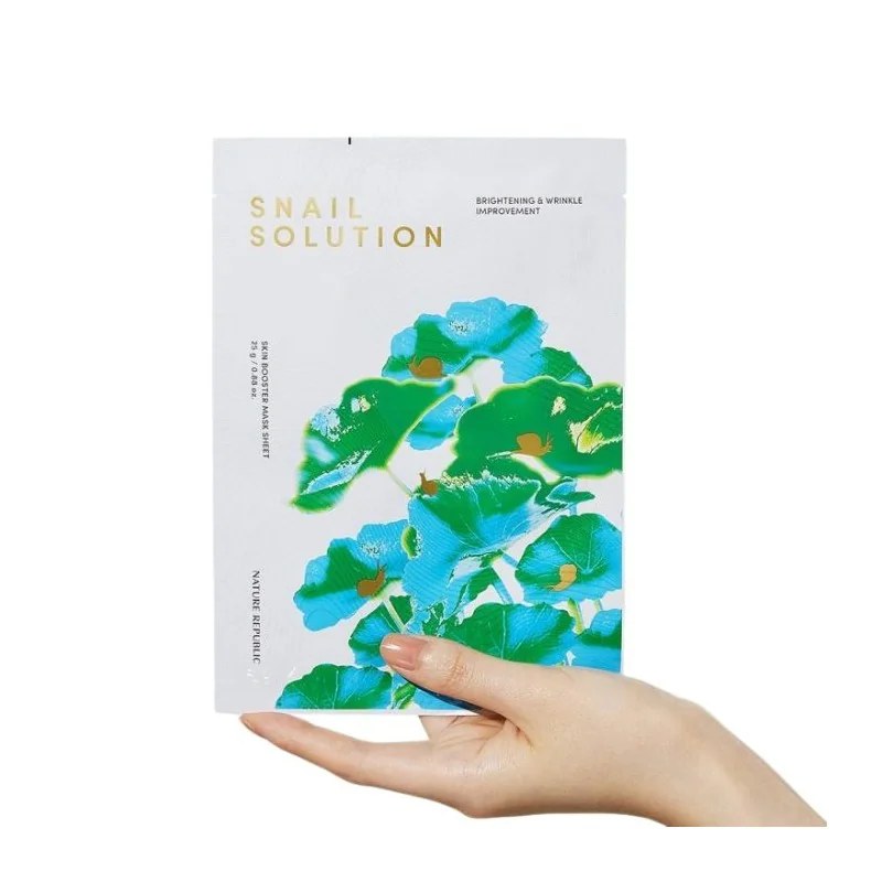 Nature Republic NATURE REPUBLIC SNAIL SOLUTION SKIN BOOSTER MASK SHEET 25 G