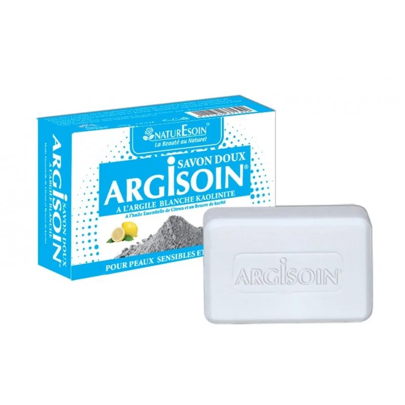 NATURE SOIN NATURE SOIN ARGISOIN SAVON DOUX A L’ARGILE BLANCHE KAOLINITE 125g
