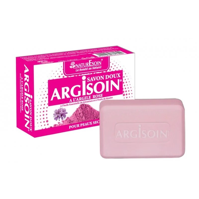 NATURE SOIN NATURE SOIN ARGISOIN SAVON DOUX A L’ARGILE ROSE 125g
