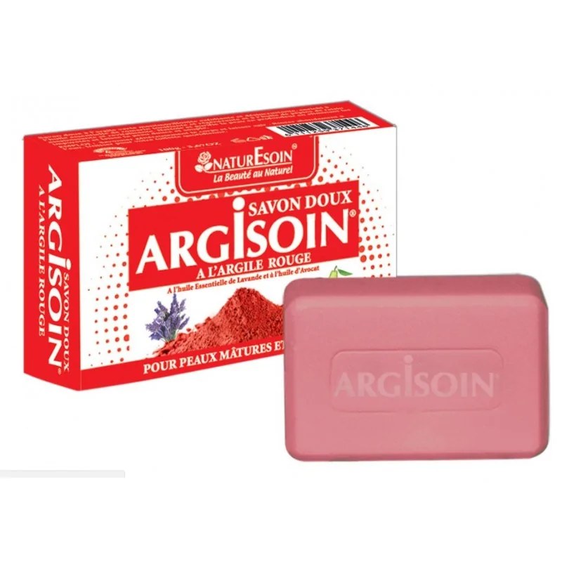 NATURE SOIN NATURE SOIN  ARGISOIN SAVON DOUX A L’ARGILE ROUGE 125g
