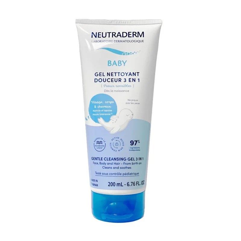 NEUTRADERM  NEUTRADERM BABY GEL NETTOYANT DOUCEUR 3 EN 1 - 200ML