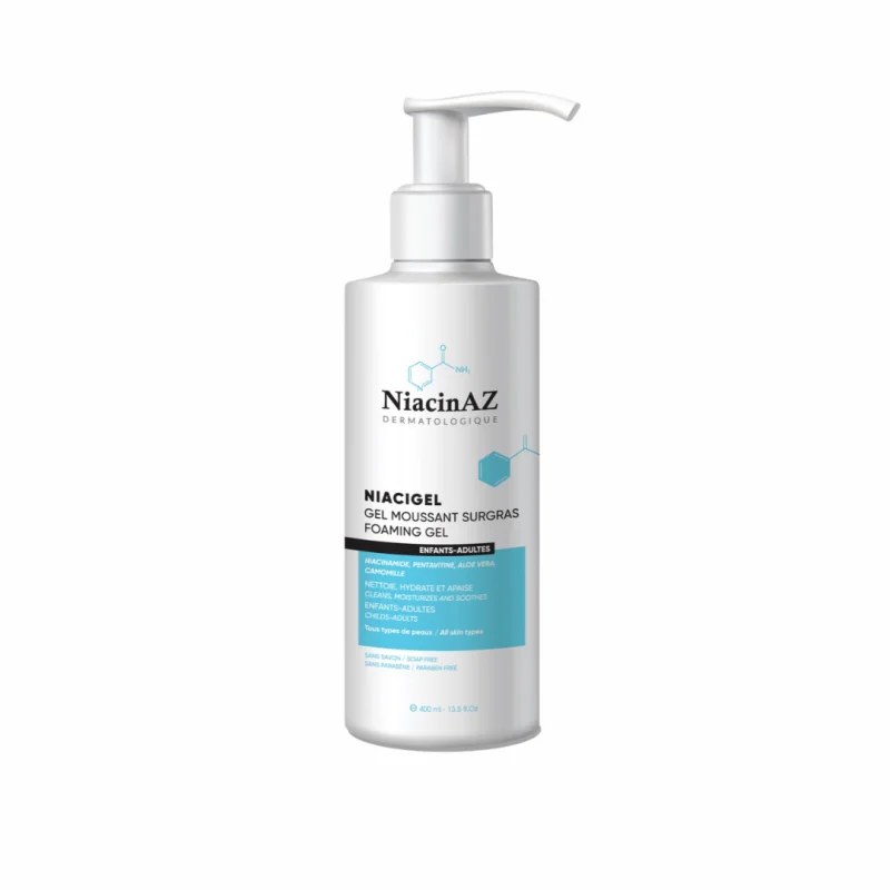 NiacinAZ NiacinAZ NIACIGEL Gel Moussant Surgras 400ml
