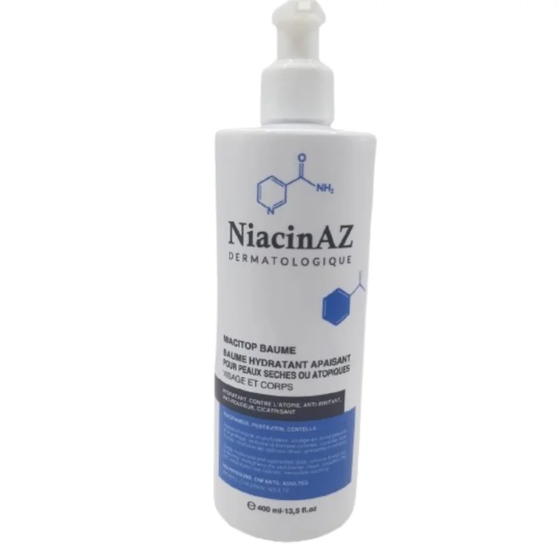 NiacinAZ NiacinAZ Niacitop Baume Hydratant Apaisant Peaux Seche 400ml