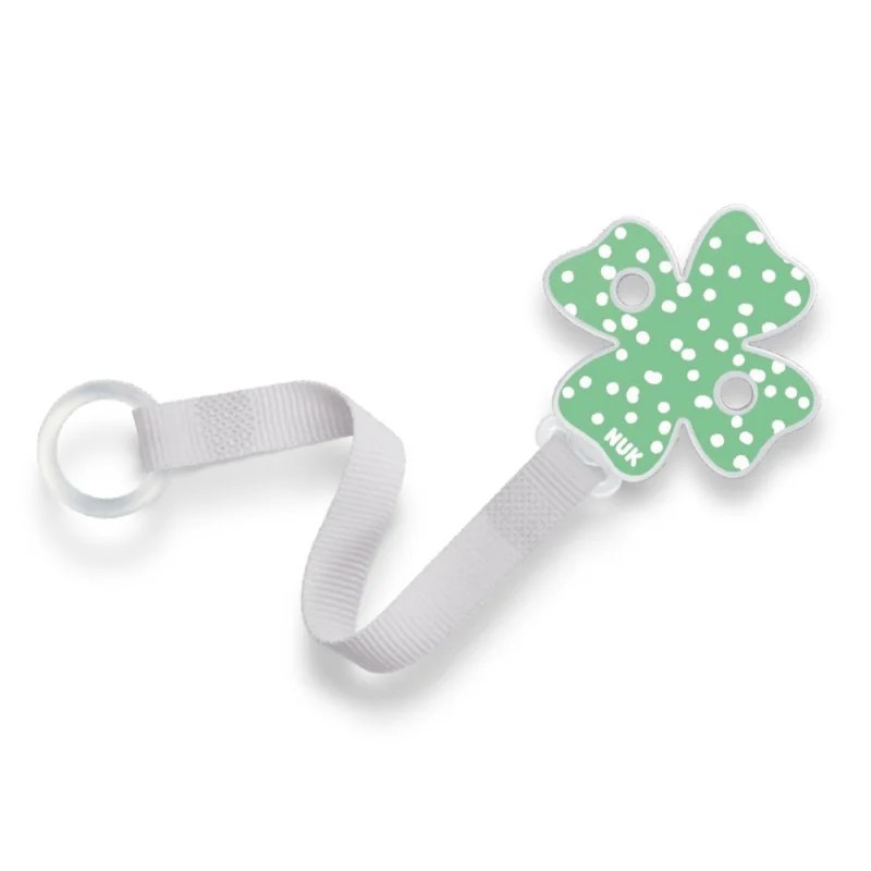 NUK Nuk Attache-sucette tissu fleur vert