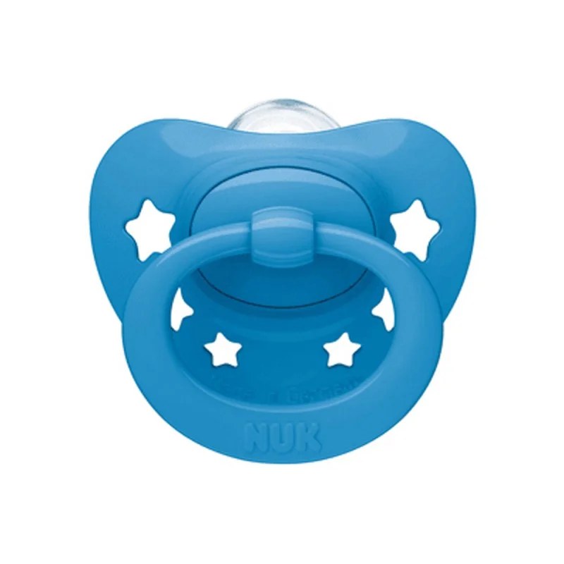 NUK Nuk Sucette en Silicone Signature 6-18 mois Bleu