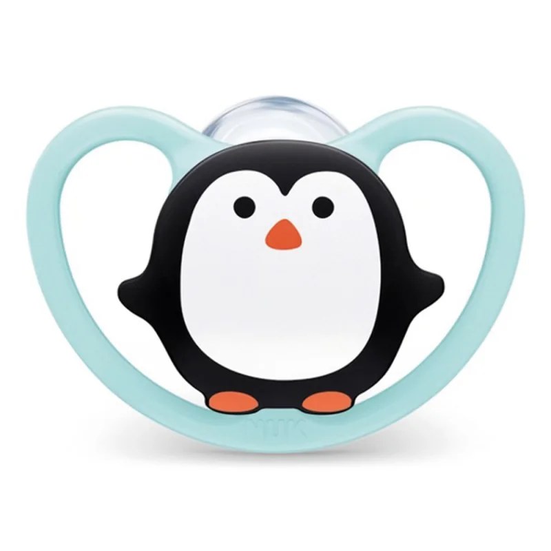 NUK Nuk Sucette Space Silicone Pingouin 0-6mois