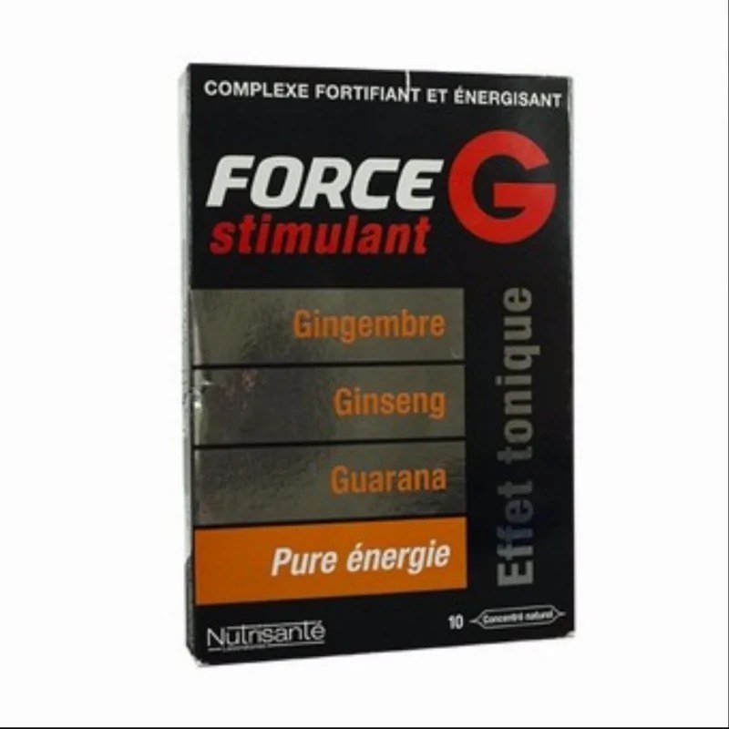 NUTRISANTE NUTRISANTE FORCE G STIMULANT AMPOULE BUVABLE 10ML X 10