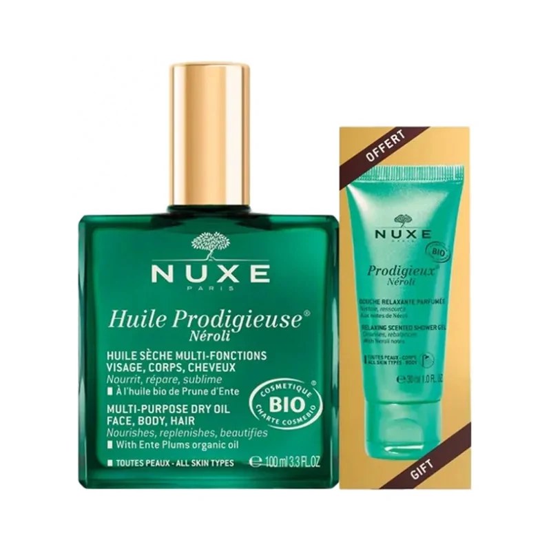 NUXE NUXE Huile Prodigieuse - Huile Prodigieuse Néroli 100ml +Gelée de douche Néroli 30ml