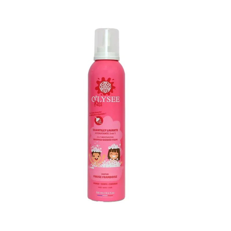 O’LYSEE  O'LYSEE KIDS CHANTILLY LAVANTE HYDRATANTE 3 EN 1 PARFUM FRAISE FRAMBOISE 250 ML