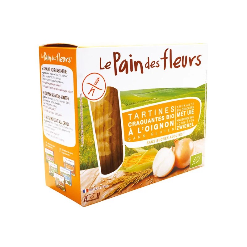 Pain des fleurs Le Pain des Fleurs Tartines Craquantes à l’Oignon 150G