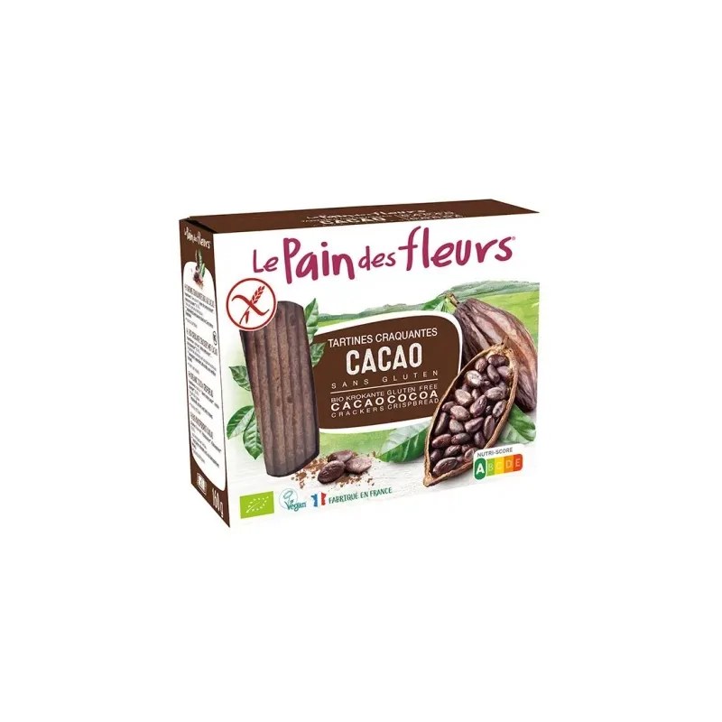 Pain des fleurs Le Pain des Fleurs Tartines Craquantes Cacao 160G
