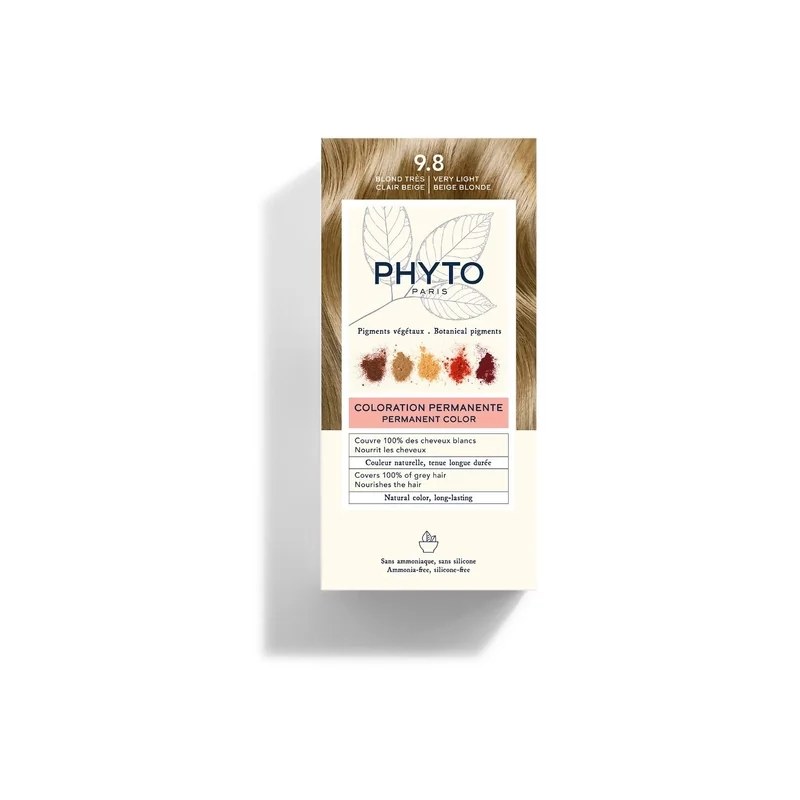PHYTO PHYTO COLORATION 9.8 BLOND TRÈS CLAIR BEIGE