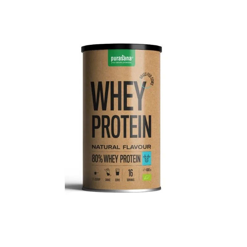 Purasana PURASANA WHEY PROTEINE PETIT LAIT NATUREL 80% 400G
