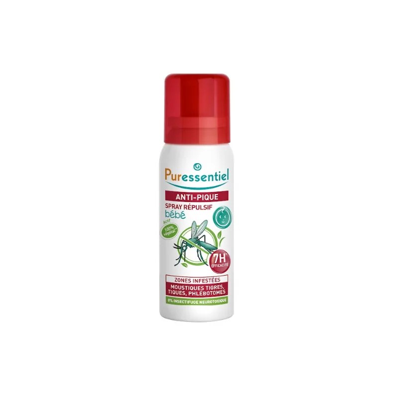 PURESSENTIEL PURESSENTIEL ANTI PIQUE SPRAY RÉPULSIF BEBE 60ML