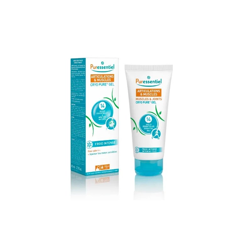 PURESSENTIEL PURESSENTIEL ARTICULATION & MUSCLE CRYO PURE GEL 14HE 80ML